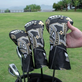 BAIRBRE Golf Head Covers,Black Poker Diamond King 3 Wood Headcover Golf Driver Cover Fariway Wood Headcover Hybrid Head Covers Golf Club Covers for Most Brand (for Hybrid)