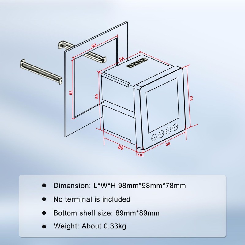 Intelligent Power Multi-Function Three Phase 3-Wire 4-Wire Programmable Electricity Meter