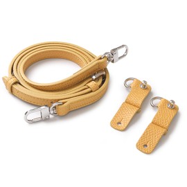 Gastinsave Shoulder Strap, Vachetta Leather Replacement Crossbody Handbag Strap Adjustable with 2Pcs D Rings for DIY