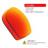 SmartVLT Men's Ice Blue&Fire Red Replacement Lenses for Oakley Jawbone/Racing