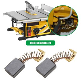 Micro Traders 2 Pairs of Table Saw Carbon Brushes OEM 5140033-19, Compatible with DeWalt DW745/DWE7480/ DWE7490X/ DWE7491RS/ DWE7499GD