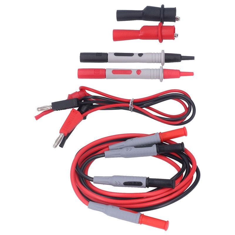 Multimeter Test Kit Connecting Leads Testing Hooks Crocodile Clips Meter