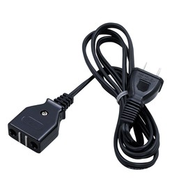 エルパ (ELPA) ポット用コード 電気ポット 電源コード 125V 12A 1.4m ブラック WP-M12B(BK)