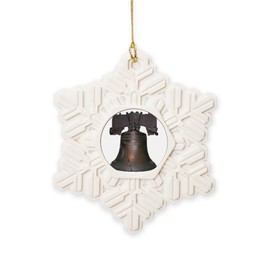 CafePress Liberty Bell Snowflake Ornament, 3.5"x3.5"