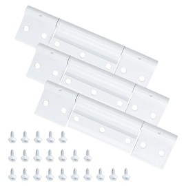 PalpitateC 3 Packs Storm Door Hinges Replacement fits for Larson Screen Door Hinges, Extruded Aluminum Door Hinge Kit White