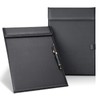 2 Pack Black Clipboard, Leather A4 Letter Size Clipboards with