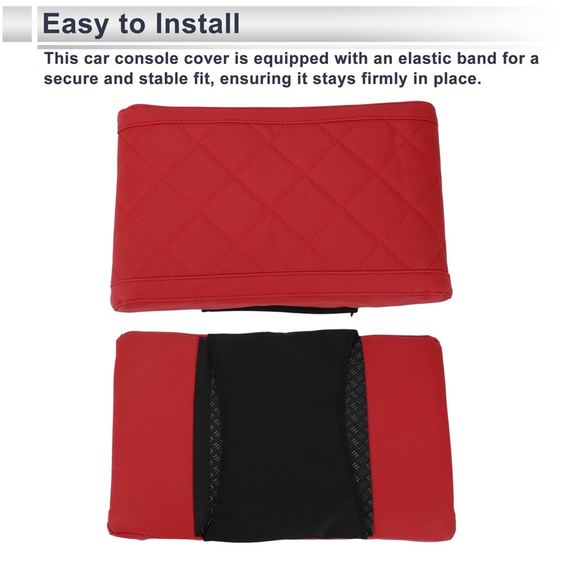 X AUTOHAUX Car Center Console Cover Car Armrest Cover 12.6"x7.87"x1.97"
