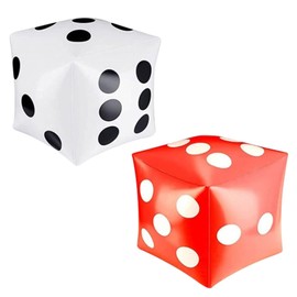 HINFHI 2 Pieces Of Creative Inflatable Dice, Game Accessories, Party Supplies, Party Interactive Toys, Game Props.