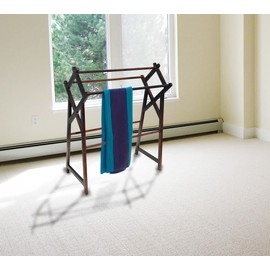 D-Art Cross Towel Rack (Blanket Rack) in Solid Mahogany Wood