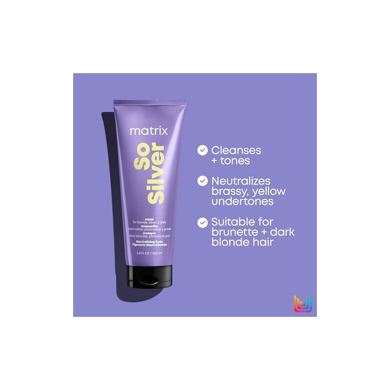 Matrix So Silver Mascarilla | Mascarilla Matizadora con pigmento morado