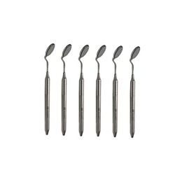 Wise Dental Double Sided Mirror Front Surface # 5 (Pack of 6) with Handles