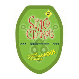 Space Crickets - Noisemaking Toy - Make Bizarre Buzzing clicking zapping Laser Sounds - Make Sound Samples Effects -