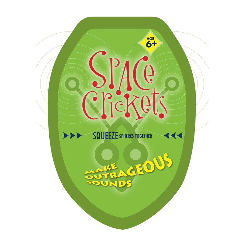 Space Crickets - Noisemaking Toy - Make Bizarre Buzzing clicking