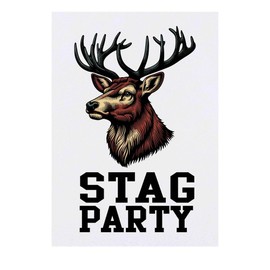 Azeeda 'Junggesellenabschied' Temporäres Tattoo - Hautfreundlicher & Ungiftiger Abziehbild · Wasserfest (TO00076127)