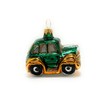 Polish Gallery Mini Christmas Ornament Blown Glass Handcrafted (Green Car)