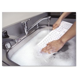 Kensington Pro Fit USB Washable Keyboard, White (K64406US)