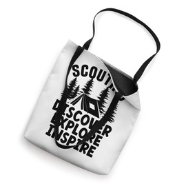 Scouting Discover Explore Inspire Camping Scout Scouts Tote Bag