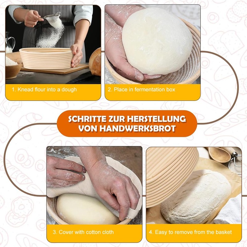 Linen Insert for Proofing Basket, Proofing Basket Cloth Liner, Linen