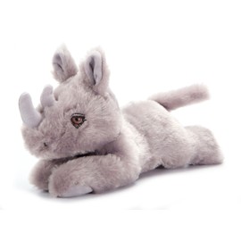 The Petting Zoo Rhino Stuffed Animal Plushie, Gifts for Kids, Earth Keeperz Wildlife Animals, Zoologee Grey Rhino Plush Toy, 10 inches