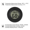 AITRIP 5 x Mini Digital Hygrometer Gauge Indoor Thermometer, Temperatur-Feuchtigkeitsmessgerät