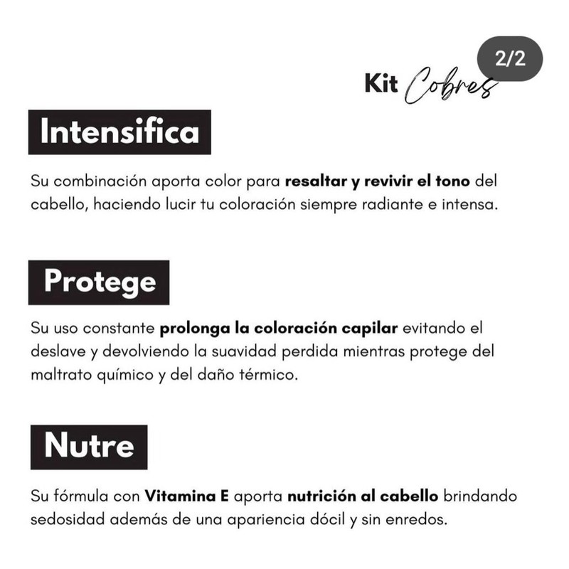 SERABETTO Kit Shampoo Y Vitamina Cobrizo Labonte