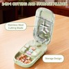 Portable 3-in-1 Pill Divider for Small Tablets, Adjustable Tablet Cutter
