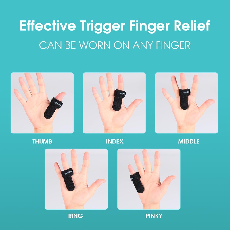 Trigger Finger Splint(2 Pack) Support Brace for Middle, Ring, Index,
