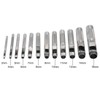 uxcell 12Pcs Round Steel Hollow Punch Set 3mm to 16mm