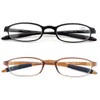 Mcoorn Lightweight Reading Glasses,Flexible(Memory Plastic) Readers for Men and Women