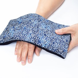 SunnyBay Small Microwave Heating Pad, Microwavable Versatile Cold/Heated Neck and Shoulder Wrap for Back Pain and More, Moist Heat Cotton-Fleece Pad, 6x11 Inches, Frog and Flower, Pack of 2