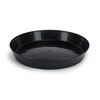 Austin Planter 18inch Saucer Black Polypropylene for Indoor and Outdoor