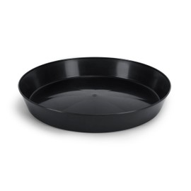 Austin Planter 18inch Saucer Black Polypropylene for Indoor and Outdoor Plant