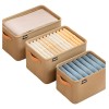 Juego De 3 Cajas De Almacenamiento De Tela Plegables