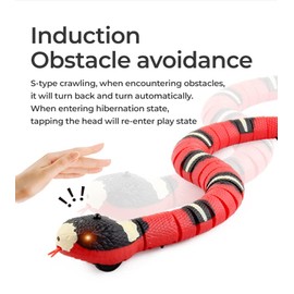 TooToo Pet Cat Toy Smart Sensing Snake Toys Cats USB Charging Electron Interactive Toy