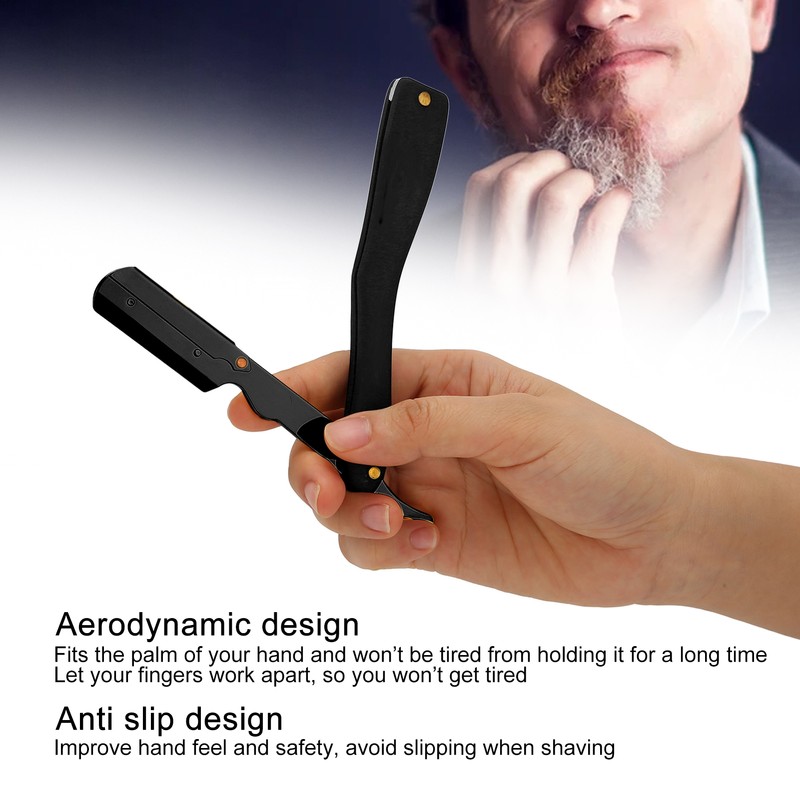 Professional Straight Edge Barber Razor Without Blade Lightweight Salon Quality
