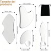 Kit de 4 Gua Sha Facial de Acero Inoxidable Con