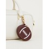 Football rugby-shaped Mini Coin Purse, coffee pouch, fun Keychain Wallet