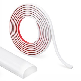 LONGKING 10 ft Peel and Stick Trim, Molding Trim for Walls, Edges, Borders, Backsplash Tiles, Flexible and Self Adhesive Trim, White