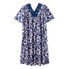Women’s Lace Yoke Adaptive Slip-On MuuMuu Nightgown - Lotus Flower