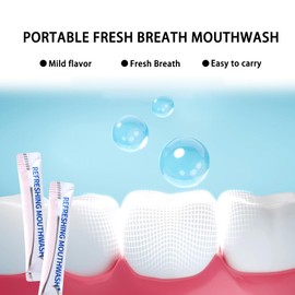 60PCS Travel Size Mouthwash,Portable Mini Mouthwash,Long-Lasting Freshness Travel Mouth Wash for Oral Care A50
