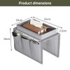 2 Pack Couch Arm Caddy, Armchair caddy with Tray, Sofa