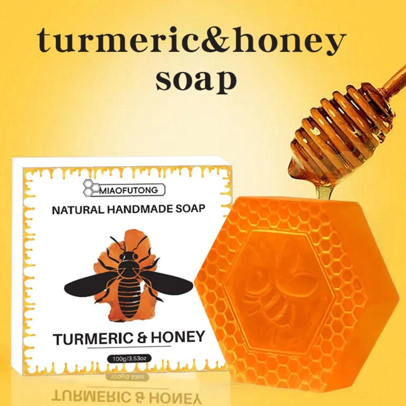 Jabón W Con Miel De Cúrcuma Hecho A Mano, Que