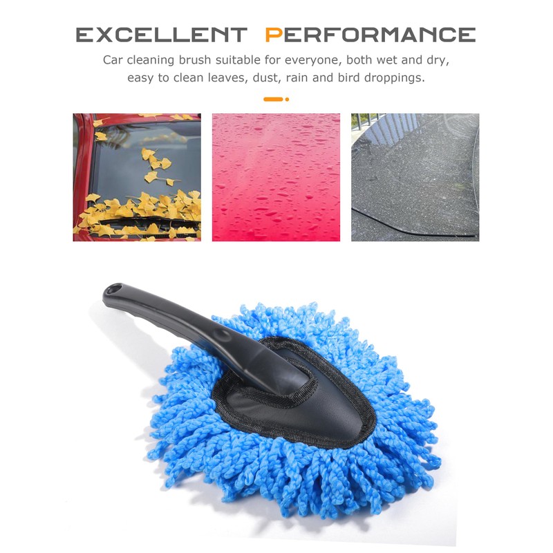 Flaconi 2 x Car Duster for Car, Cleaning Brush with