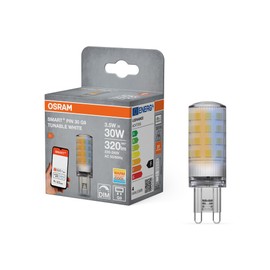 OSRAM Smart+ WiFi Special Pin CL 30 LED Lamp with Retrofit Plug Socket G9, 3.5 W, 320 lm, 2700 K to 6500 K, White Light Function, Dimmable, Long Life, Easy Installation, App Controllable