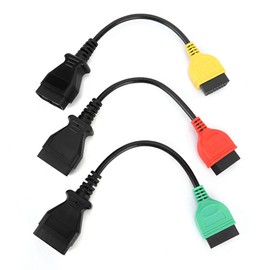 3pcs Connect Cable Ecu Scan Adaptors Connector Fits for Fiat Practical Accessory