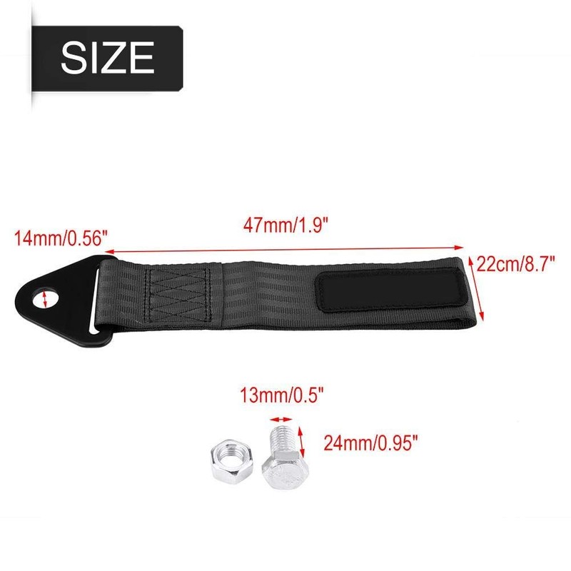 Tow Straps, Universal High Strength Racing Car Tow Strap, Tow