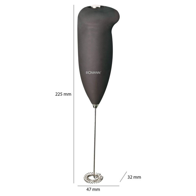 Bomann® Milchaufschäumer | elektrischer Milchaufschäumer mit Soft Touch-Gehäuse | leistungsstarker
