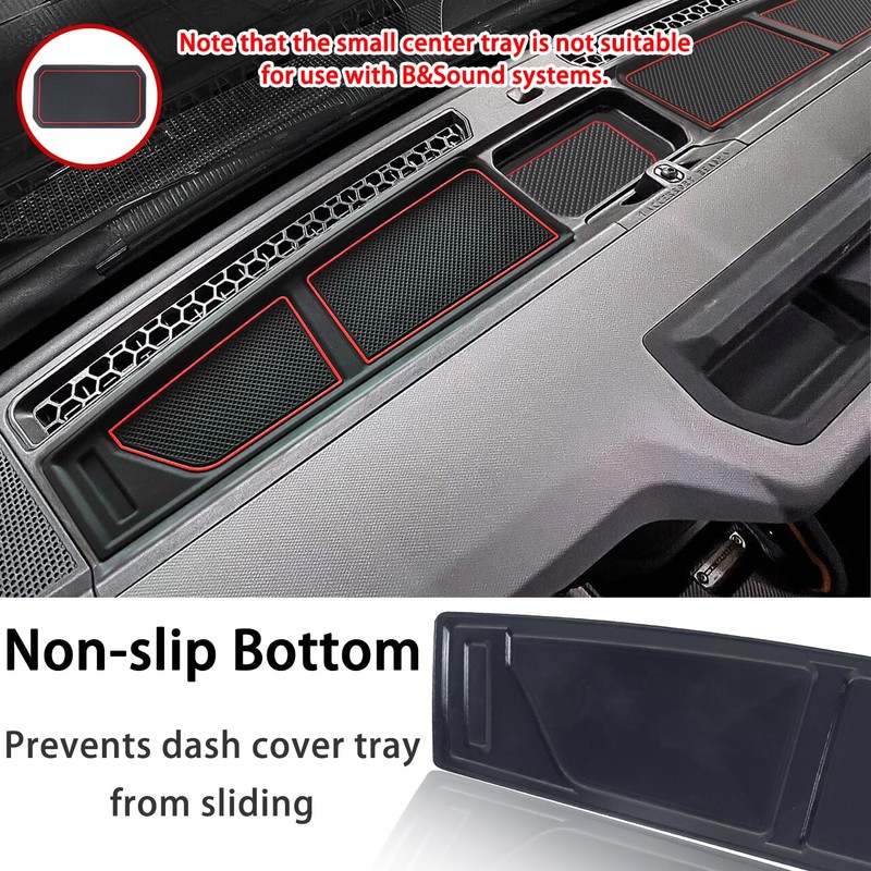 LOCOY Dash Cover Tray for Ford Bronco Accessories 2021 2022