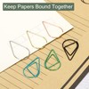 YOKIVE 100 Pcs Paper Clips, Drop-Shaped | Keep Desk Neat,