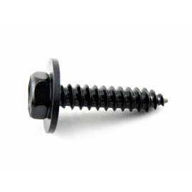 Online Auto Supply Mazda Black Trim Screws- M4.2 x 20mm Long- 7mm Hex- 12mm Washer- 25 screws- #224